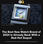 The Best New Watch Brand of 2024 Is Already Back With a Red-Hot Sequel