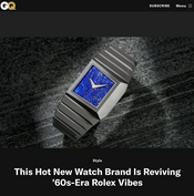 This Hot New Watch Brand Is Reviving '60s-Era Rolex Vibes